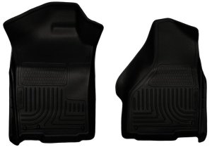 Ram 1500 Floor Liners - Front - Husky Liners - WeatherBeater - Black - `11-`12